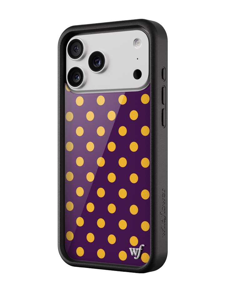 Polka Dot | Purple and Yellow iPhone Case