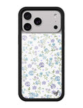 Lilac and Blue Floral iPhone Case
