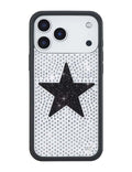 Rhinestone Star| White and Black iPhone Case