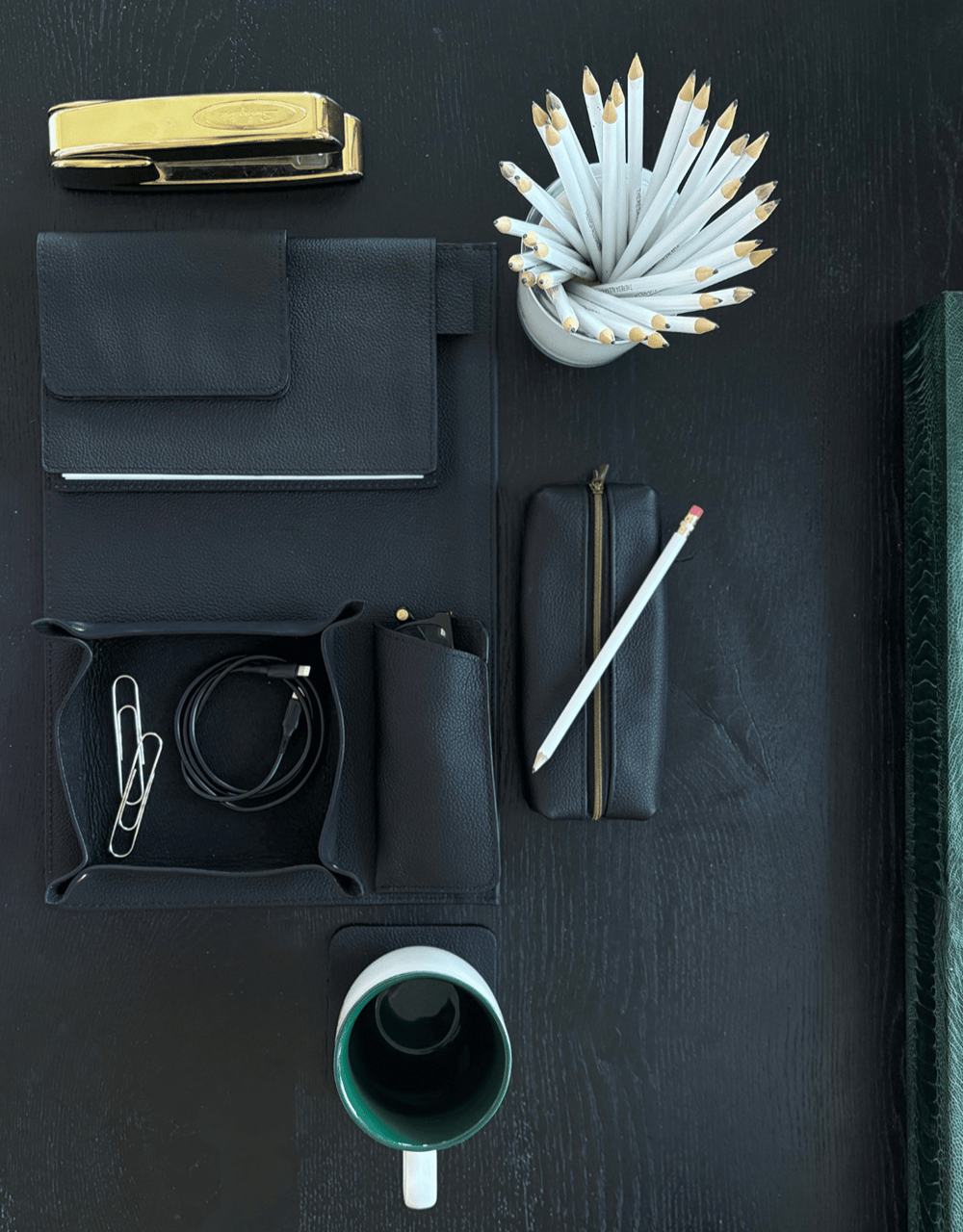 Square Coasters  (Set of 4 with Holder)
