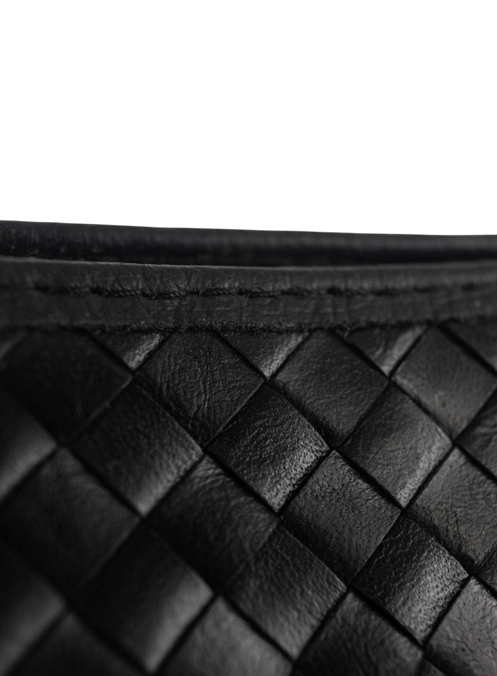 Woven Leather Shoulder Bag
